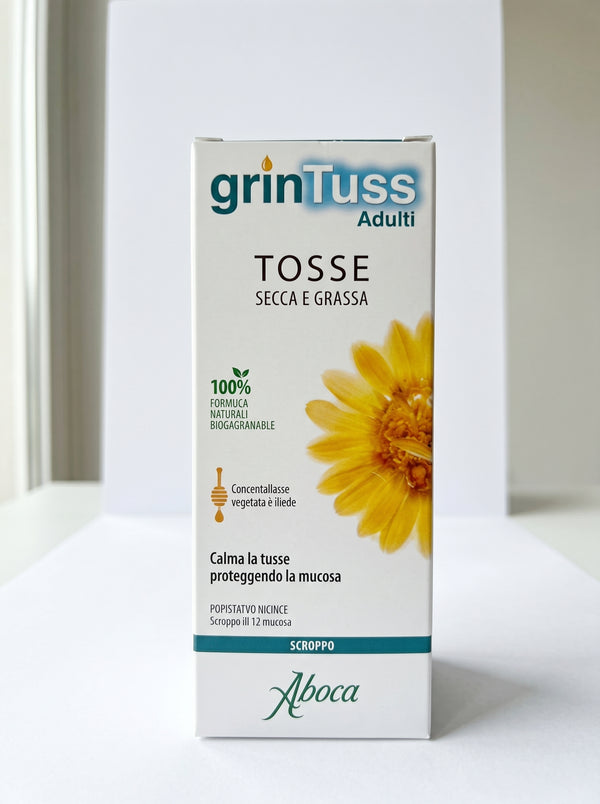Aboca Grintuss Adulti 180g Tosse Secca Grassa Miele Bio Mucosa Senza Glutine