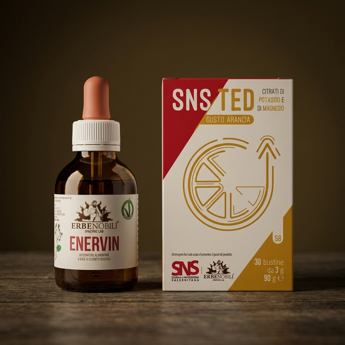 Kit Energia e Vitalità ProEssenza Bio: Enervin in gocce e SNS TED in bustine