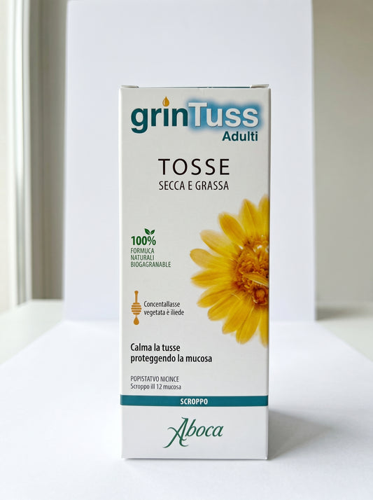 Aboca Grintuss Adulti 180g Tosse Secca Grassa Miele Bio Mucosa Senza Glutine