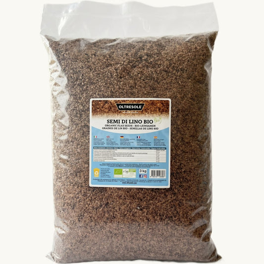 Semi di Lino Bio Interi 3 kg — confezione